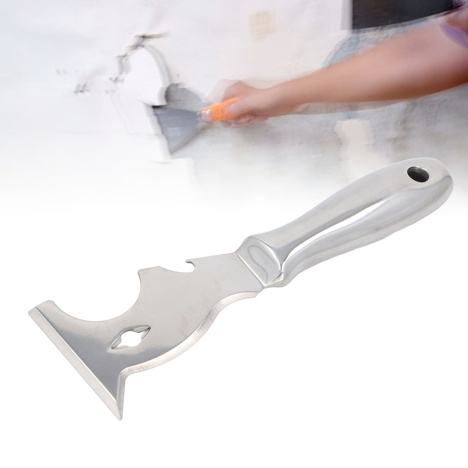 Multi Function Putty Cutter Stainless Steel Blade Paint Scraper♡