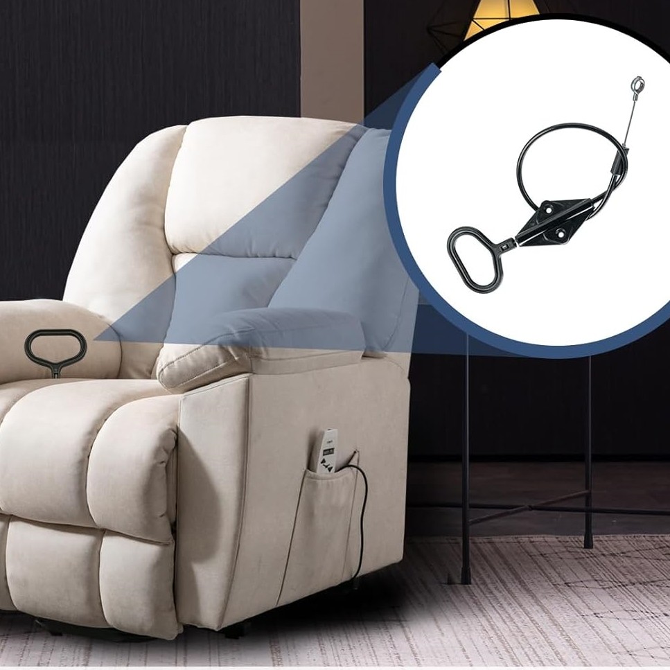 D Ring Parachute Style Recliner Pull Handle Cable Fits Lazy Boy Couch Sofa 1Pcs