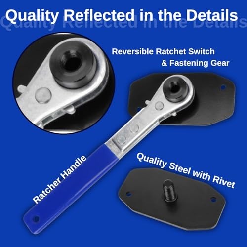 Brake Caliper Piston Compression Tool with 4 Heavy Duty Caliper Hooks and