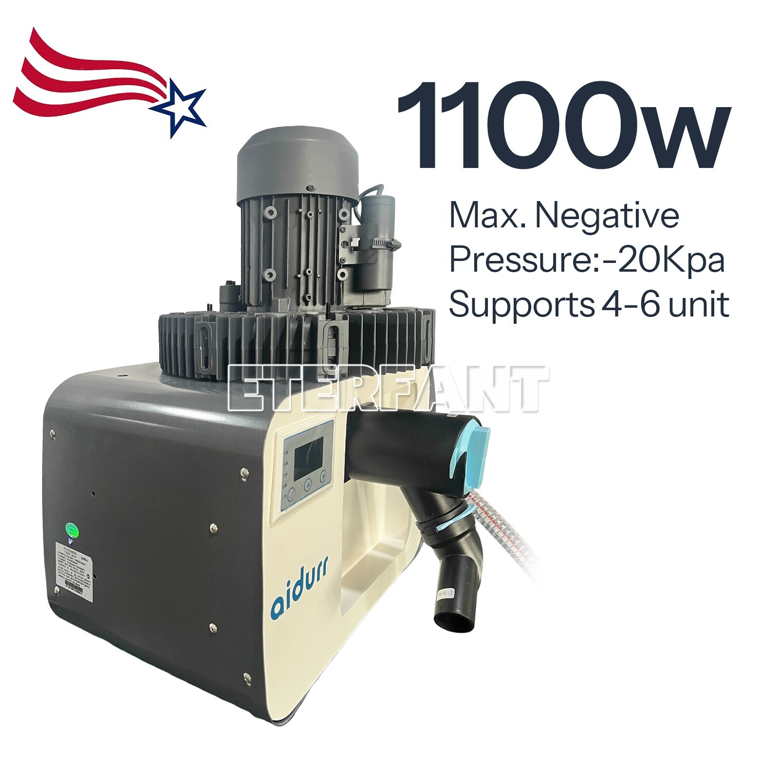 Dental Electric Suction Machine Vacuum System Semi-Dry Type Support 4-6 Chairs