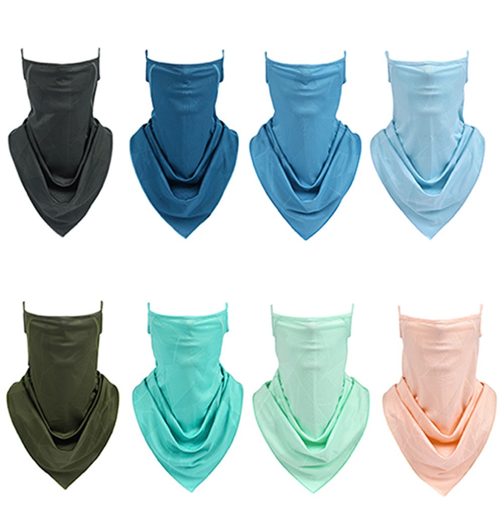 Cool Face Mask Balaclava Scarf Neck Fishing Shield Sun Gaiter UV with Ear Loops