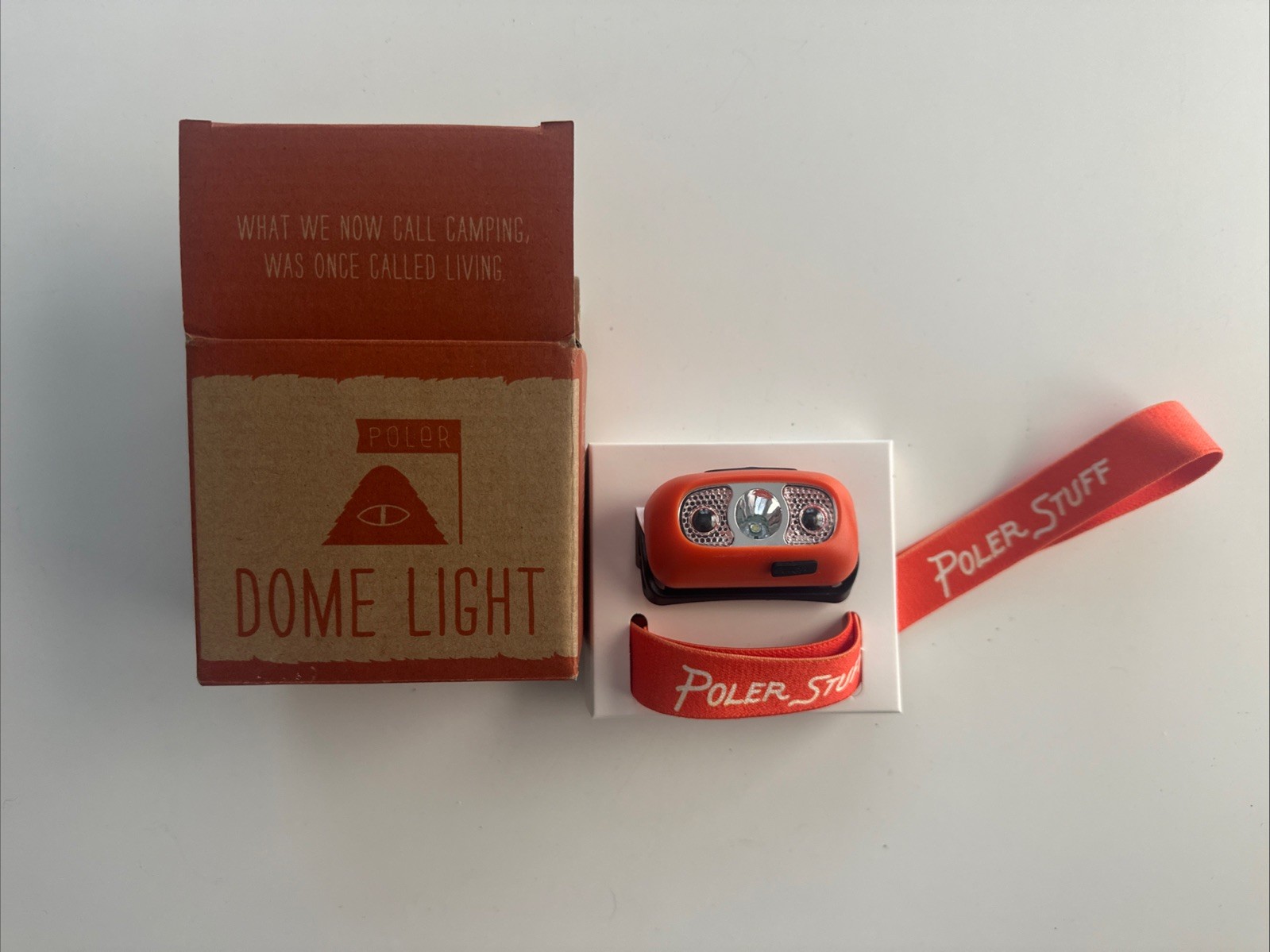 Dome Head Lamp Flashlight New In Box Camping Outdoors Hiking