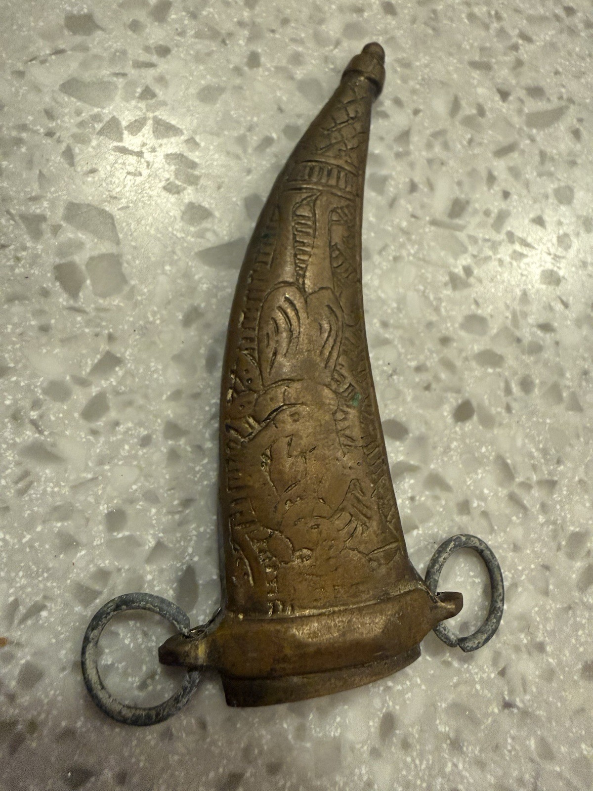 vintage middle eastern dagger w/ sheath old knife