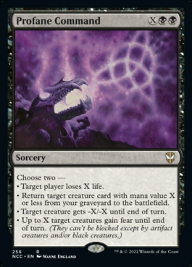 x1 Profane Command R MTG Commander Streets of New Capenna M/NM, English