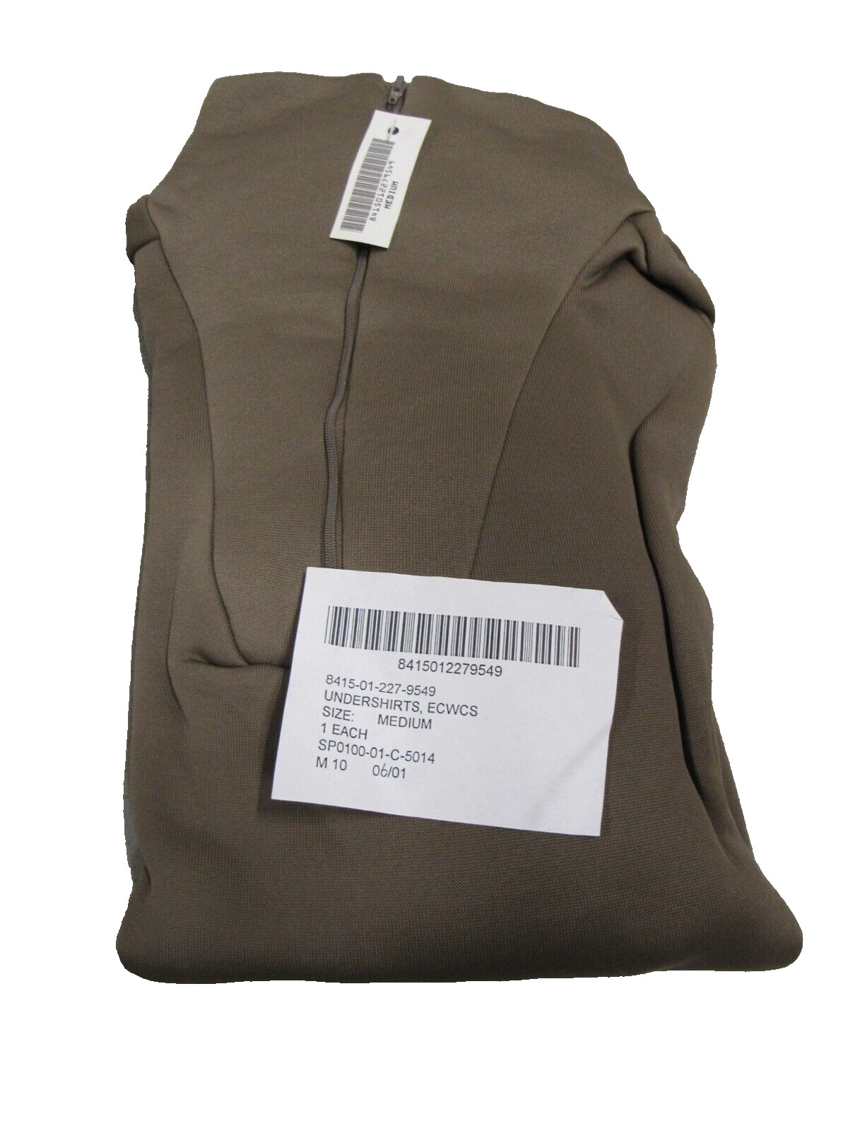 New USGI ECWCS Polypro Cold Weather Thermal Undershirt Shirt Top Brown Medium