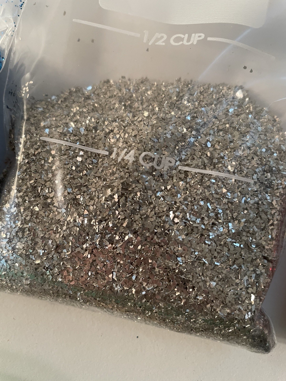Mixed Lot Arts & Crafts Metallic Glitter Silver Gold Red Ruby Blue Approx 29 oz