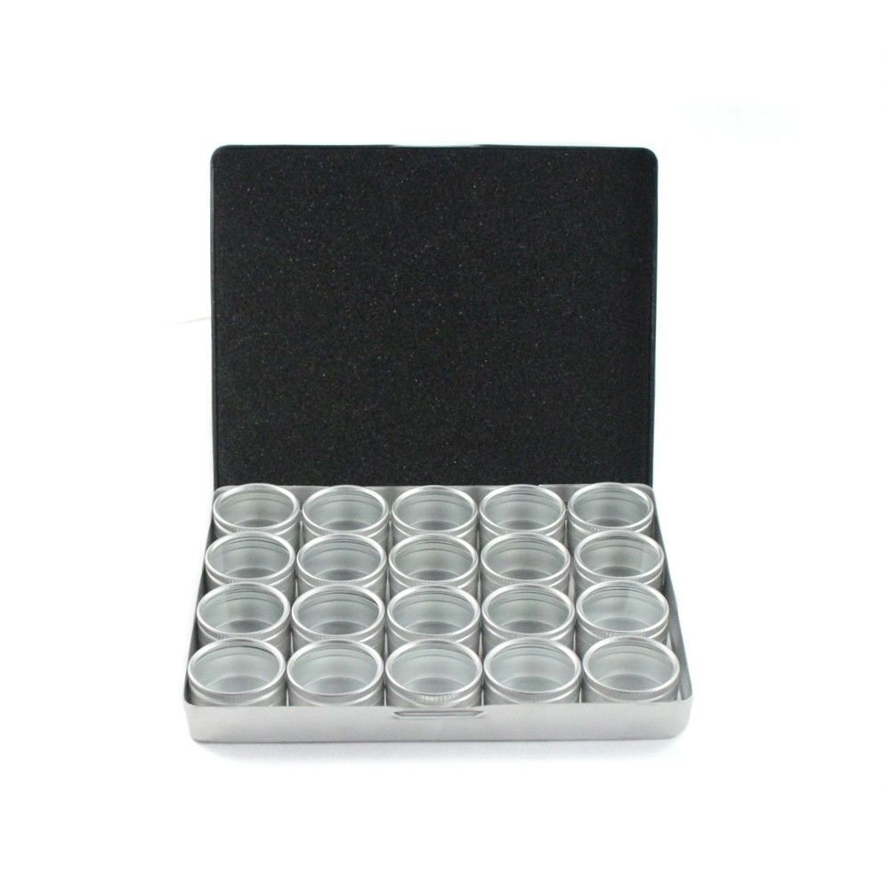 Universal Hobby Aluminum Storage Display Container Set and Case (Various Packs)