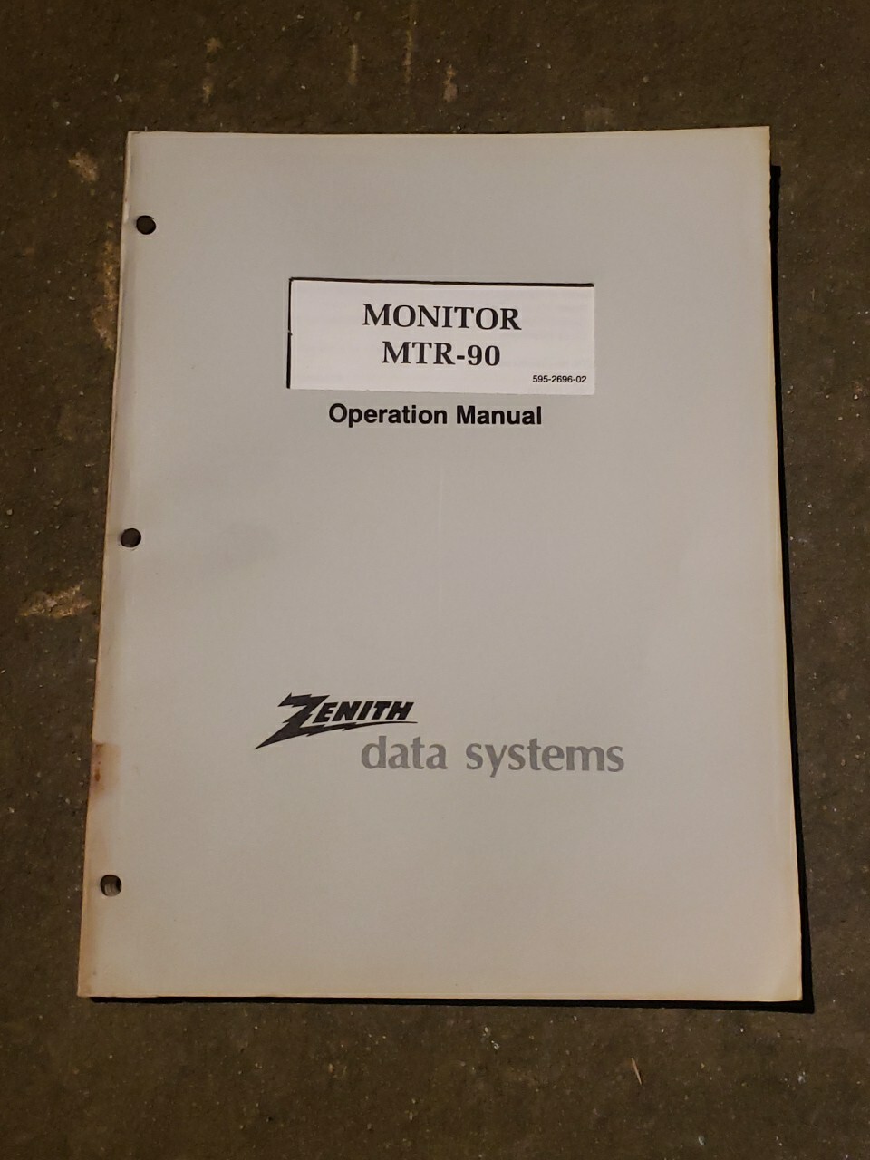 Heathkit Zenith MTR-90 Monitor Operation Manual for Z-89/90