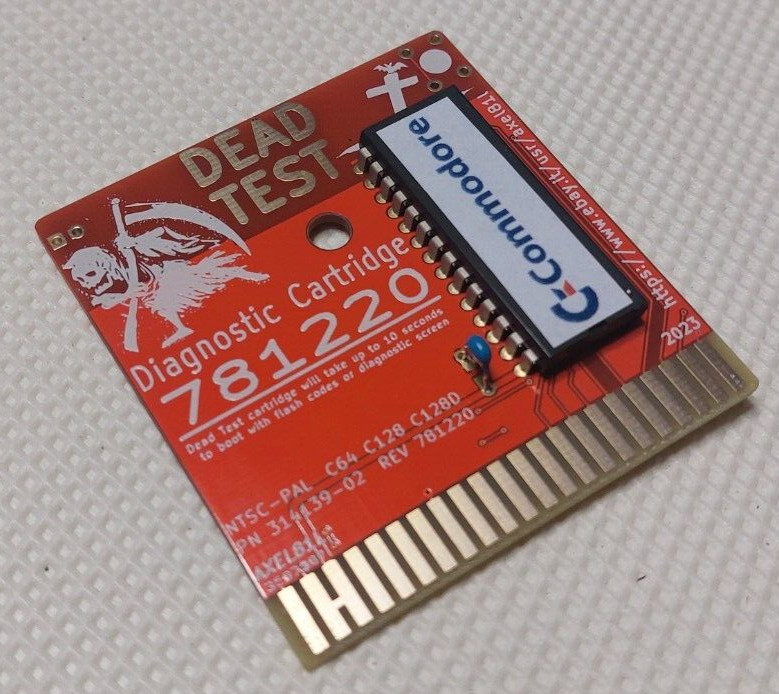 DEAD TEST COMMODORE 64 128 DIAGNOSTIC CARTRIDGE 781220 - DIAGNOSTICS - GOLD