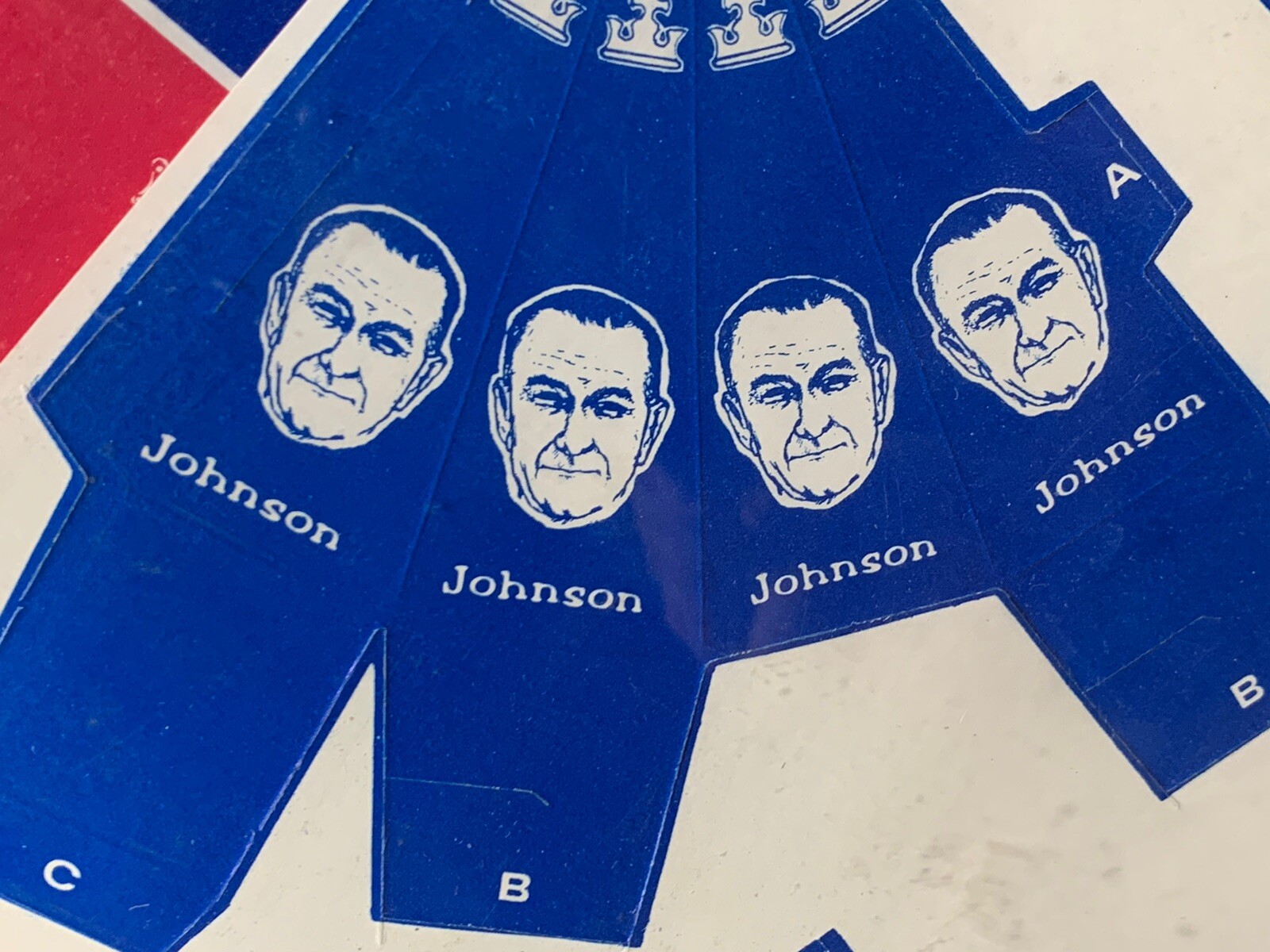 1968 Presidential Campaign Democrats VS. Republicans Checker Chess Game Politics
