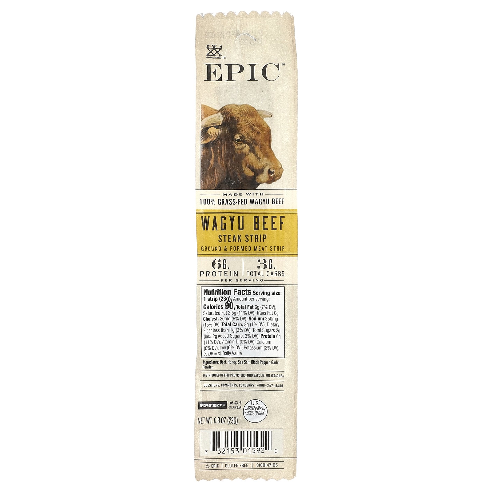 Wagyu Beef Steak Strip, 0.8 oz (23 g)