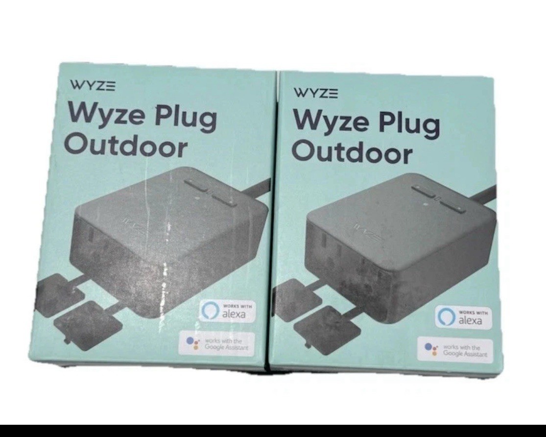 Wyze 2 Pk Plug Outdoor ‎WLPPO1-1 Smart Plug (Works w/ Alexa & Google Assistant)