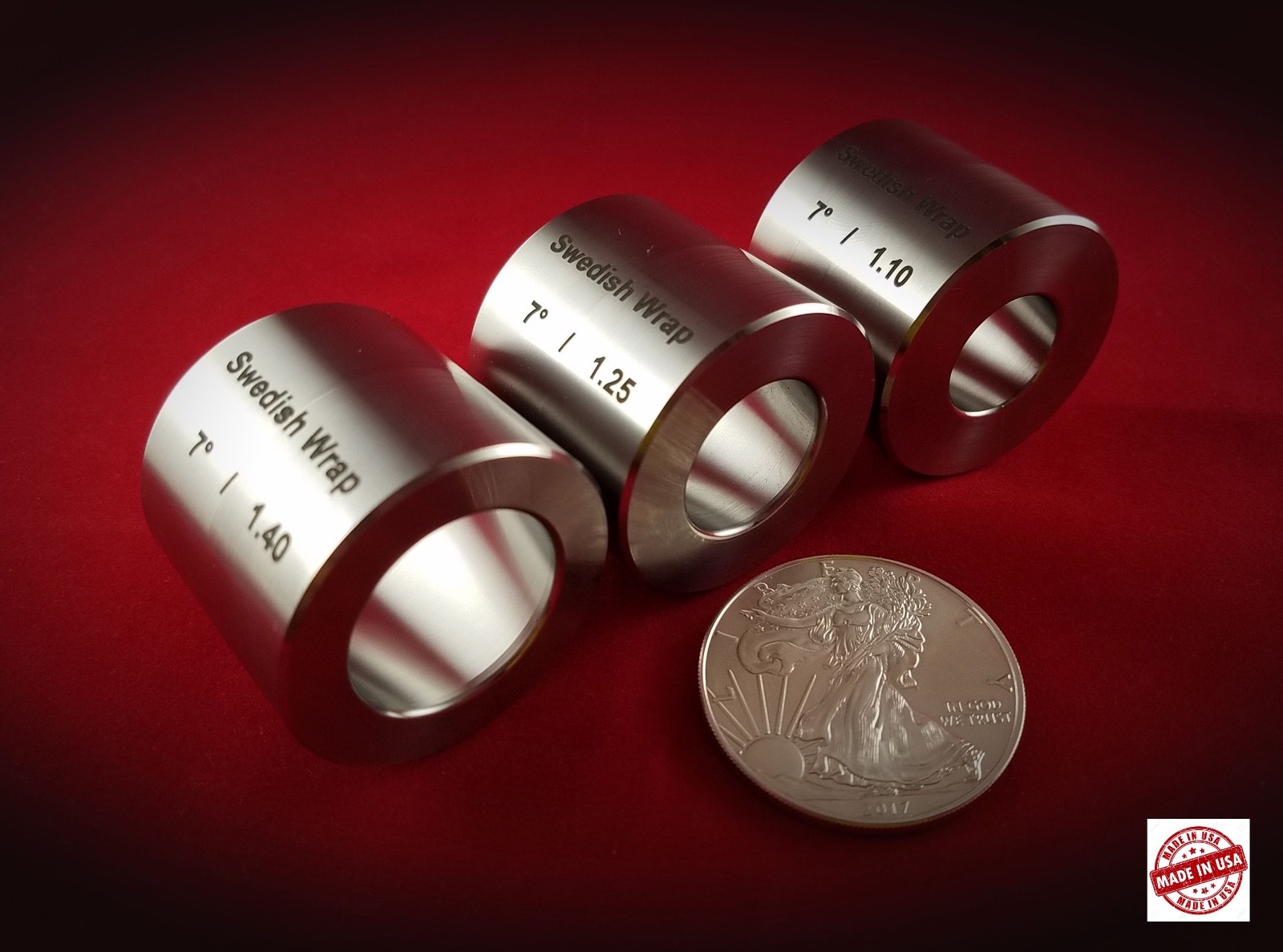 Swedish Wrap Die Set (3 pcs.) Professionally Made to Last, Coin Ring Tools
