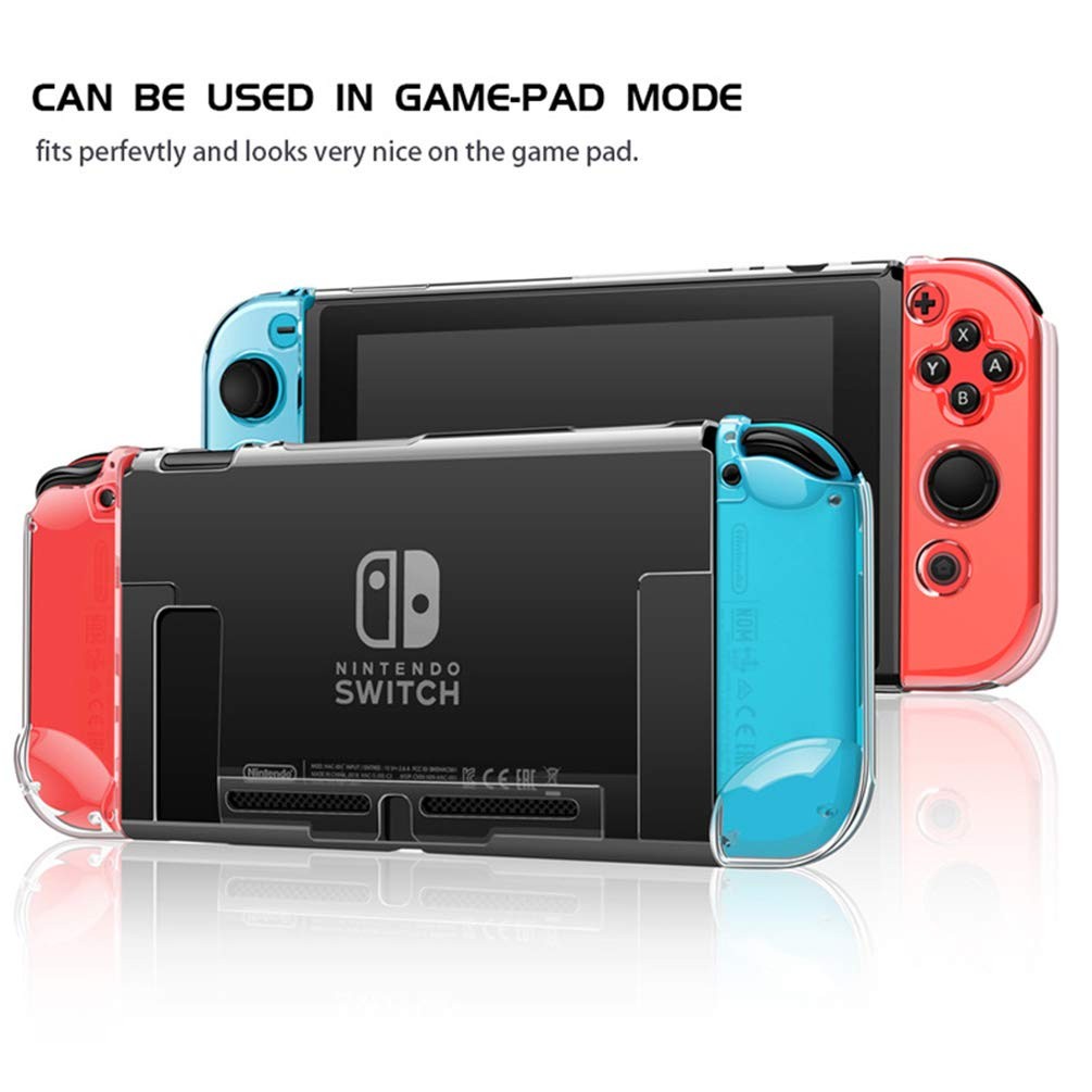 Clear Dockable Case for Nintendo Switch Joy Con Crystal Protective Cover