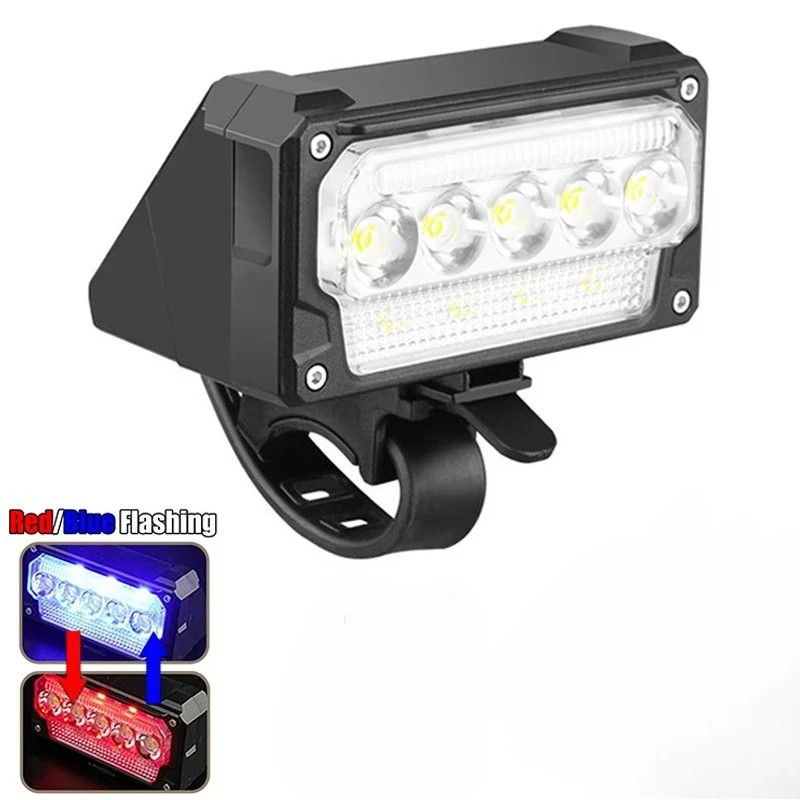 Bright Bicycle Light 5 LED Front Type C Rechargeable Mountain Bicycle Lamp 1
