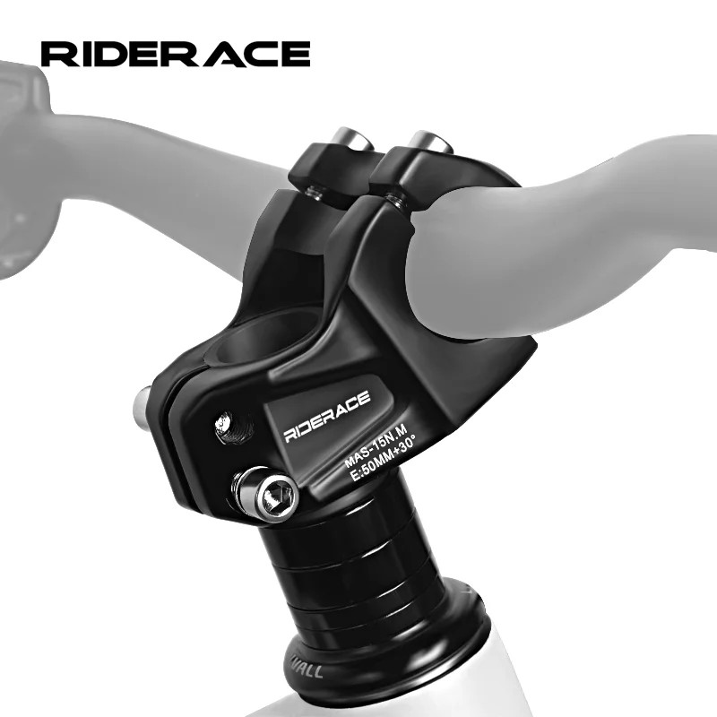30° Bicycle Stem 50mm MTB Road Bike Riser Stem 31.8mm Handlebar 28.6mm Fork