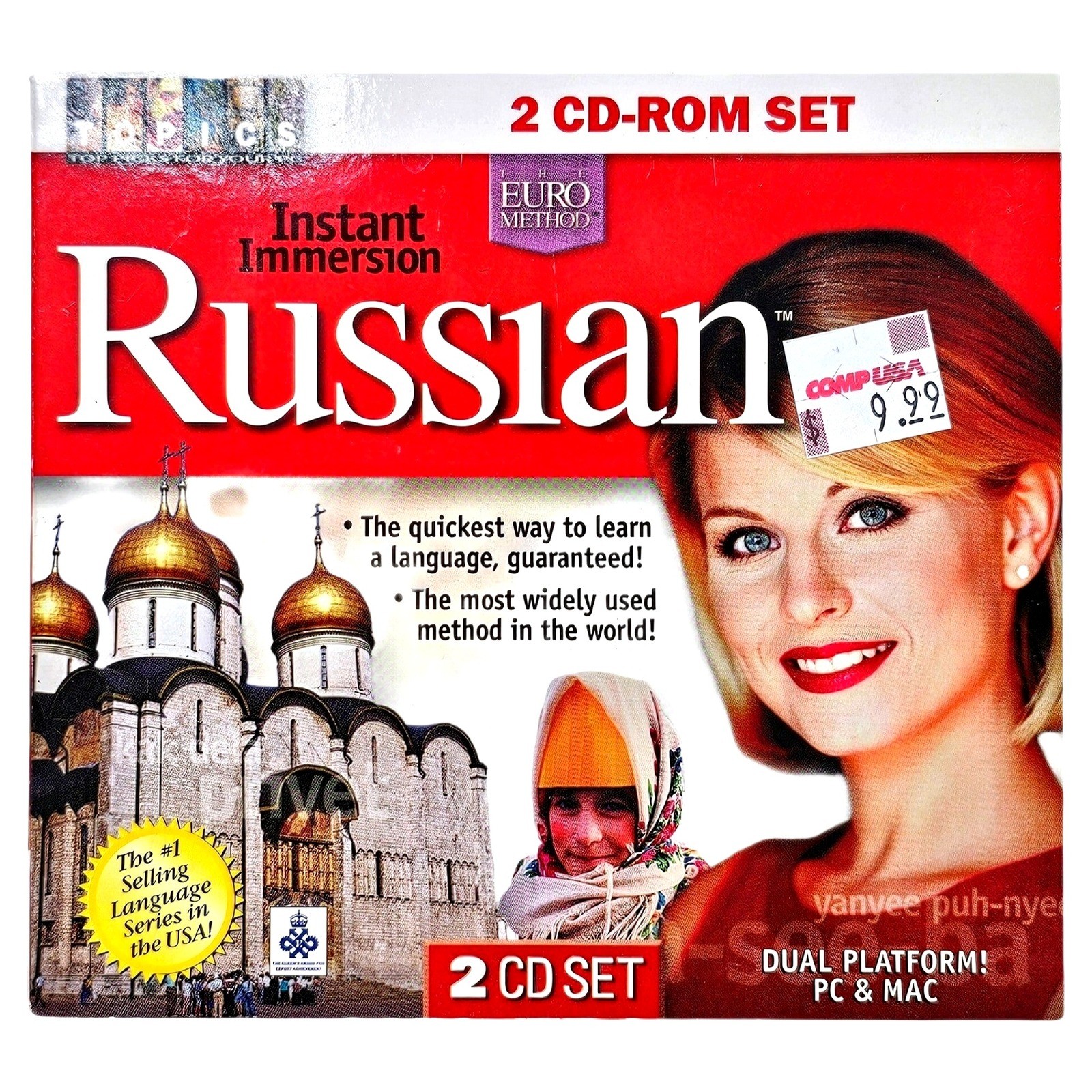 TOPICS Instant Immersion Russian PC Mac CD-ROM Language Learn 2CD Set CS059 EUC