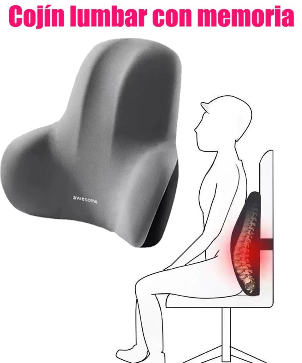 Memory Foam Lumbar Back Cushion for Car Office Gaming Chairs and Postpartum Wais