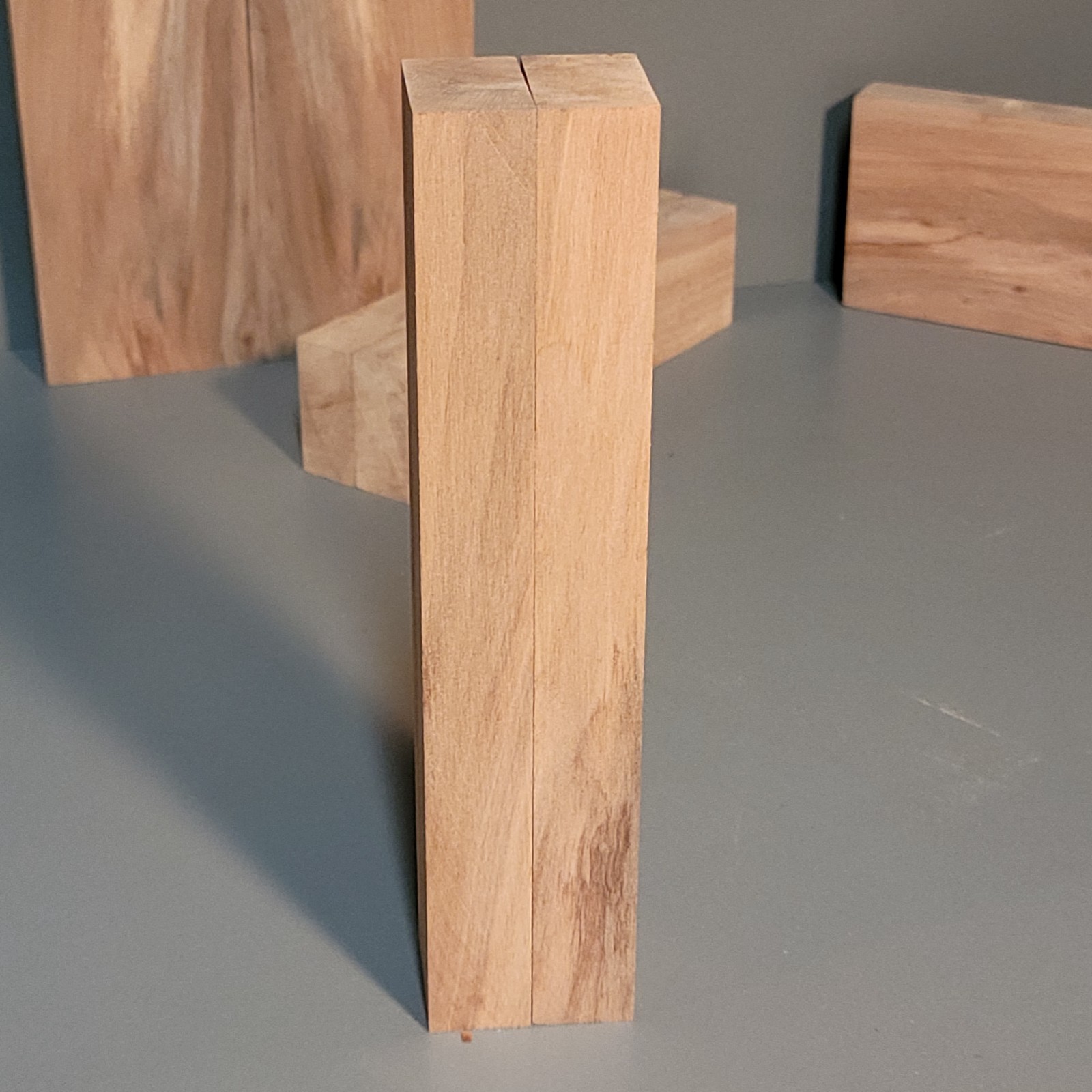 Cherry Wood blanks for Knife Scales, Tool Handles. 7/8 x 1-3/8 x 7-1/2 inch long