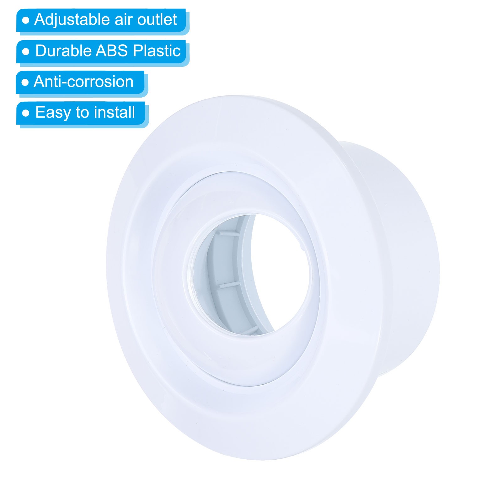 4 Inch Round Air Vent Covers, 2pcs Ceiling Ball Jet Nozzle Air Diffuser, White