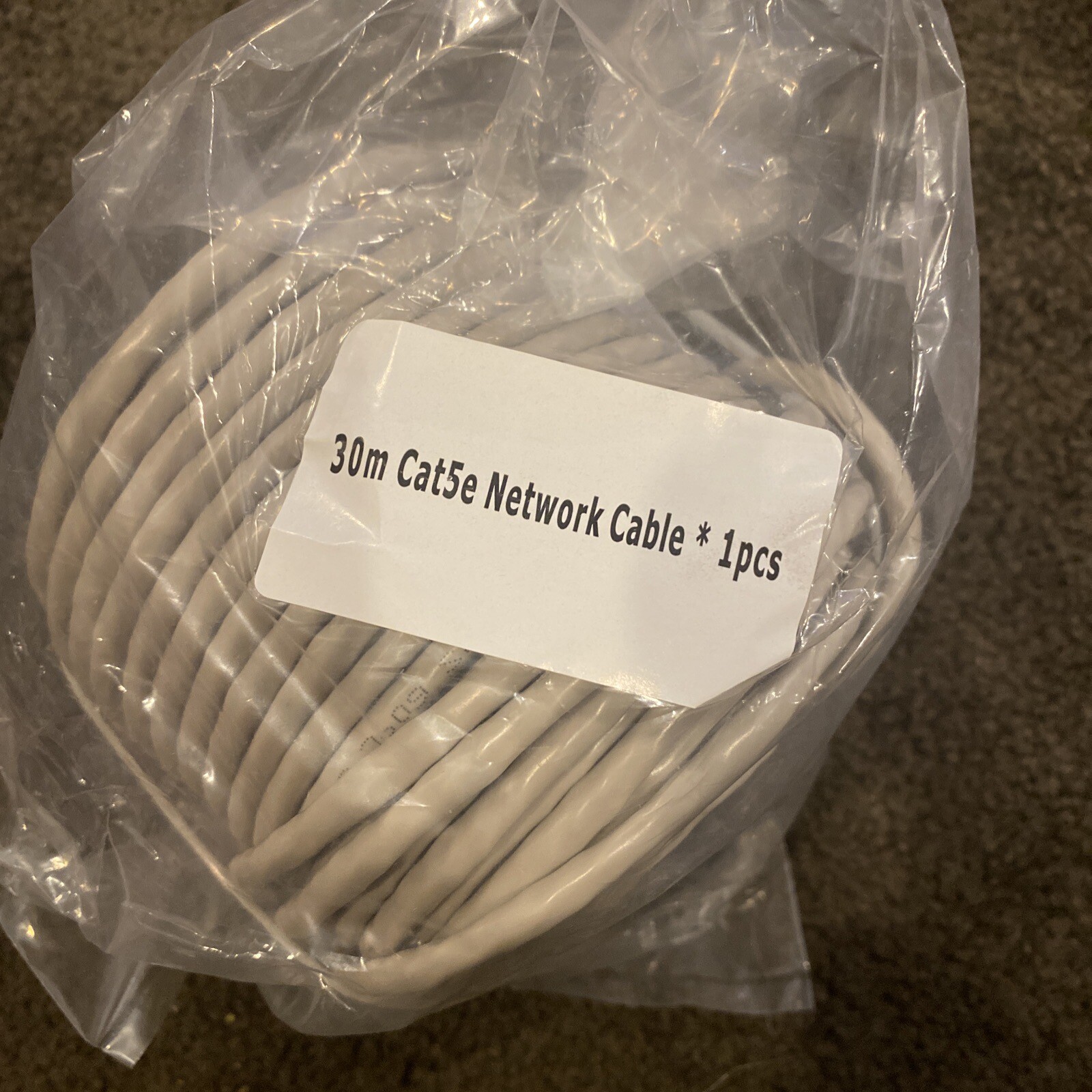 Lorex OEM Cat 5e Ethernet Network Cable GRAY 100ft (30m) Factory NEW SEALED