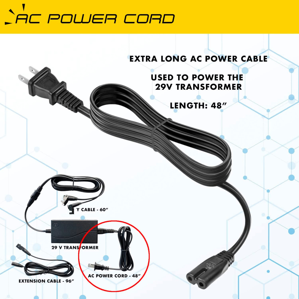 Universal Dual Power Supply Transformer Kit for Electric Reclining Black