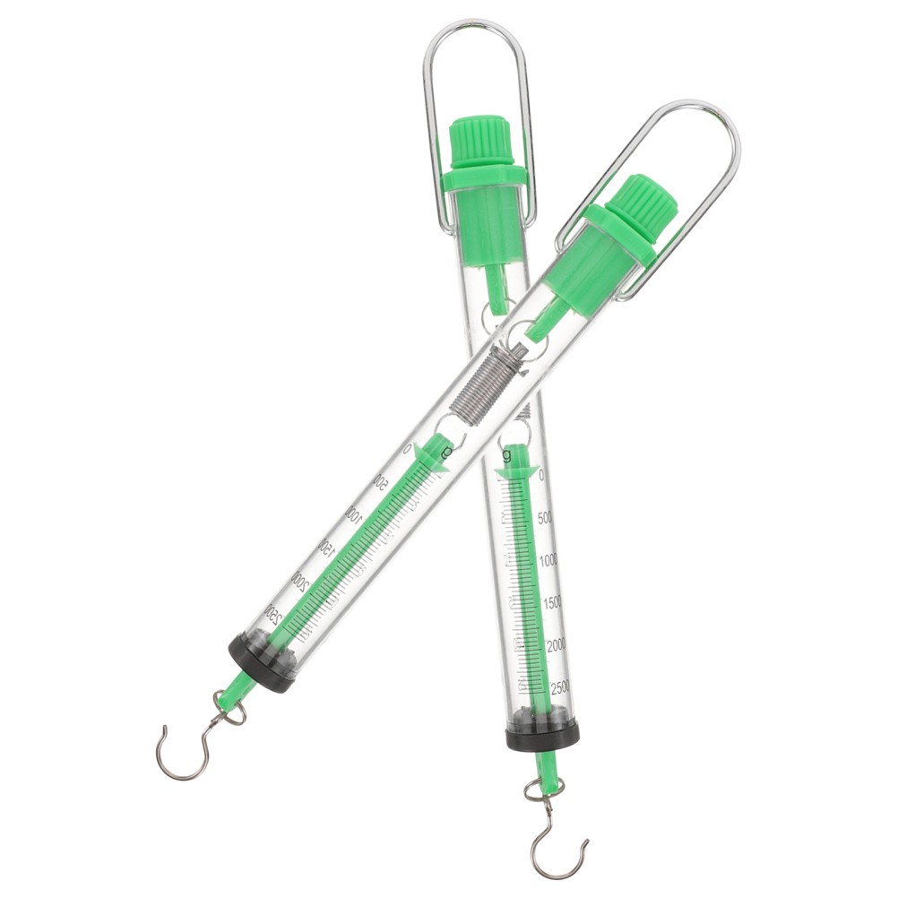 2 Pcs Spring Weighing Scales Force Dynamometer Science Instruments