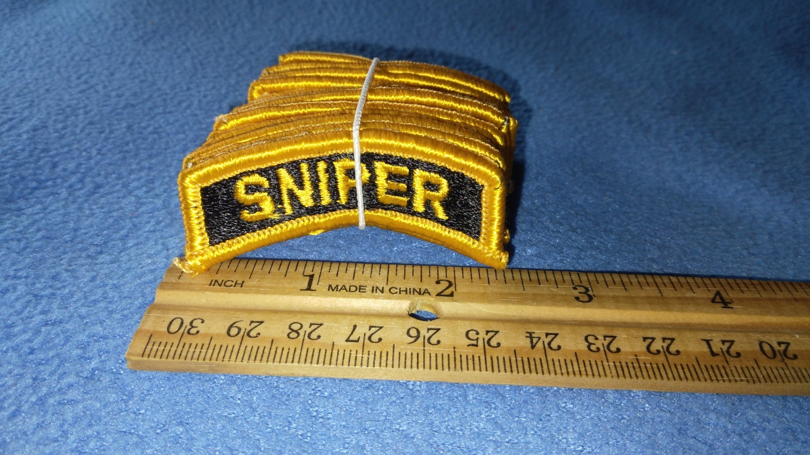 BUNDLE OF 20 - U.S. Army SNIPER YELLOW & BLACK TABS - NEW