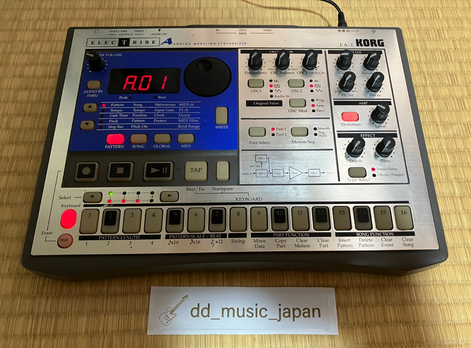 KORG EA-1 Electribe Analog Modeling Synthesizer Silver Working EA1