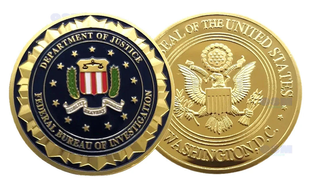 FBI Challenge Coin USA Federal Bureau of Investigation SHIPS FROM USA