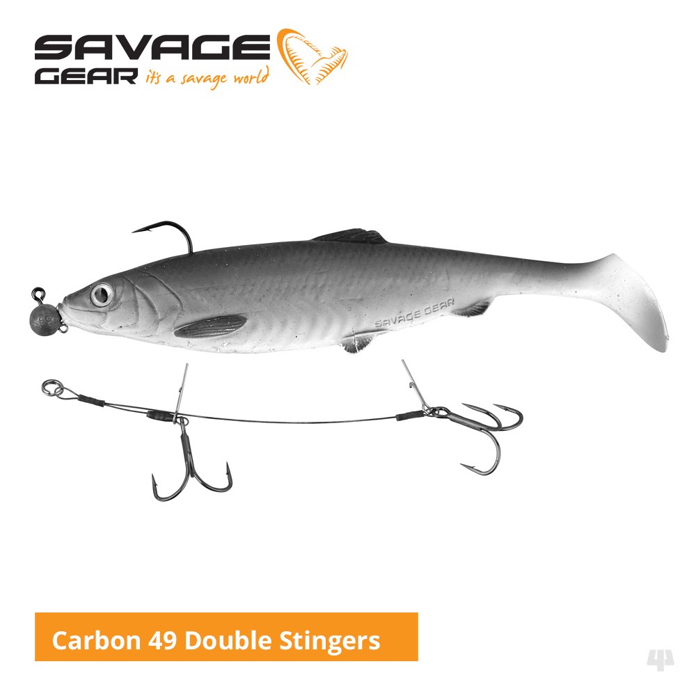 Savage Gear Carbon 49 Double Stingers - Pike Zander Bass Predator Lure Fishing