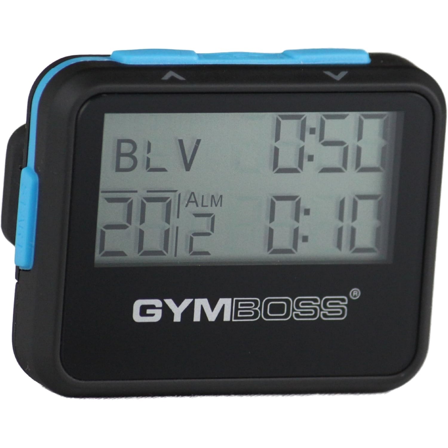 Compact Interval Timer & Stopwatch - Black/Blue for Ultimate Workout Precision