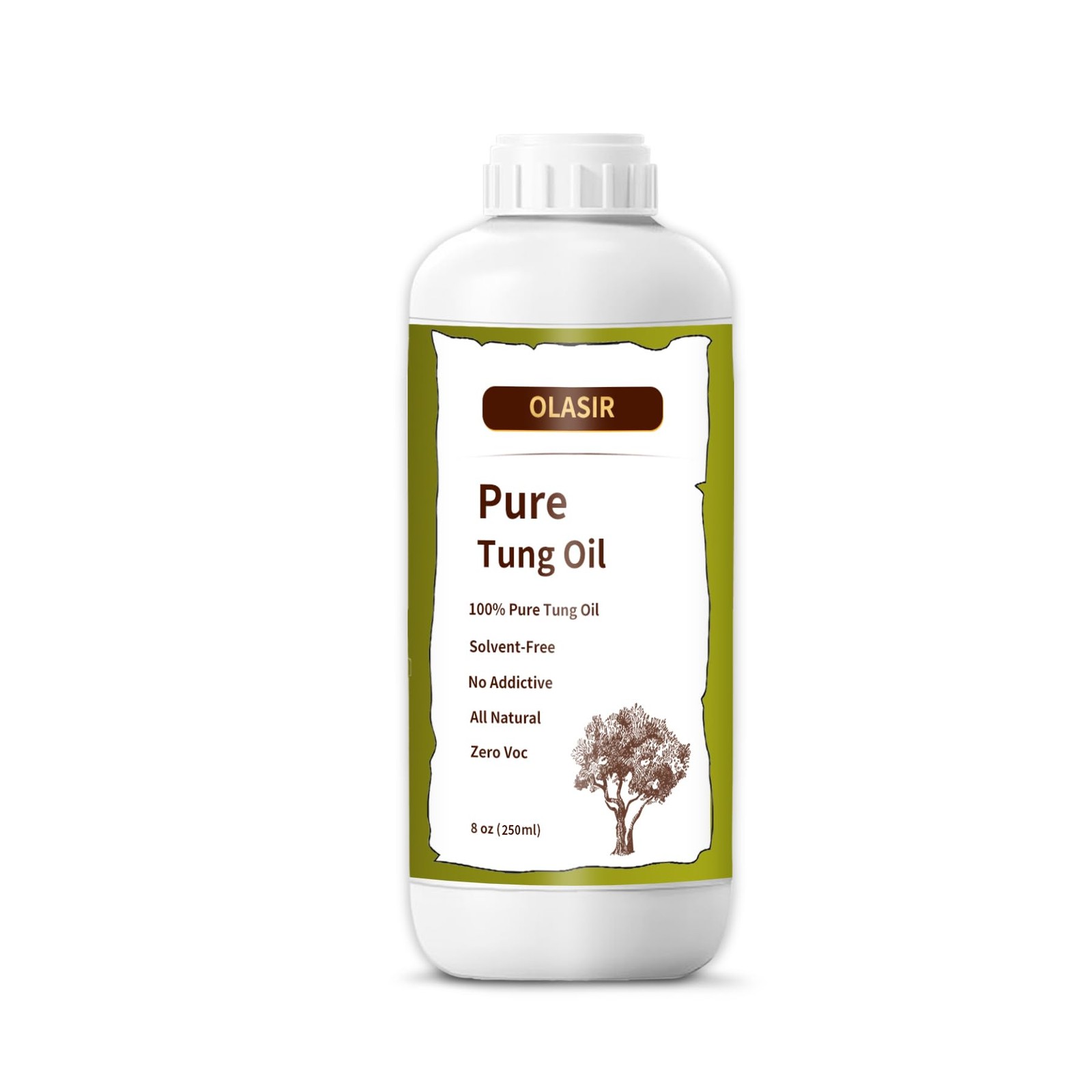 Pure Natural 8oz Tung Oil Premium FoodSafe Waterproof Wood Finish Sealer