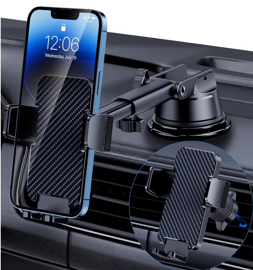 Cell Phone Car HolderDashboard/Windshield/Air Vent Hands-Free for iPhone Android