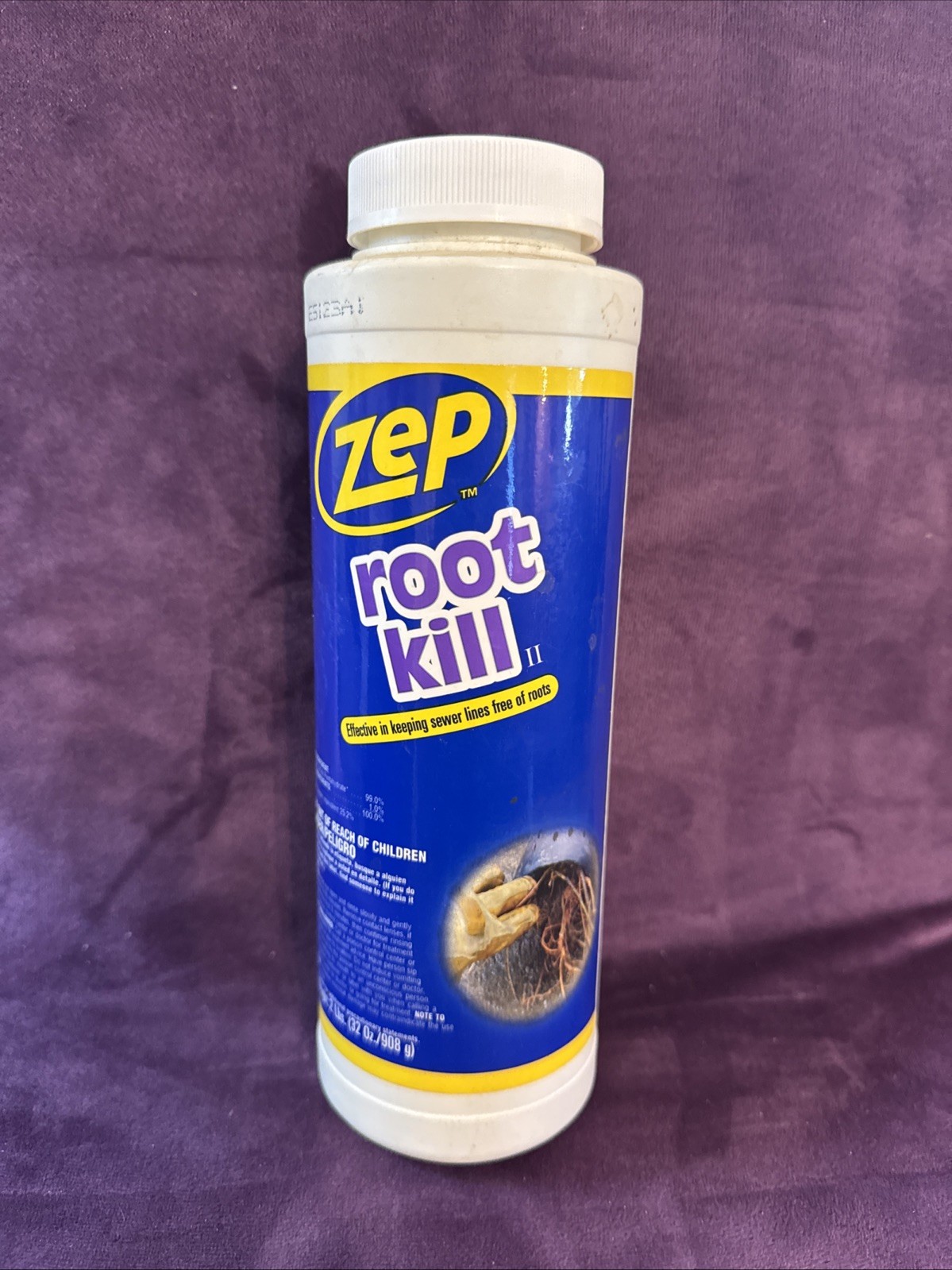 ZEP Root Kill Frees Sewer Lines Of Roots Dissolves Copper Sulfate Pentahydrate