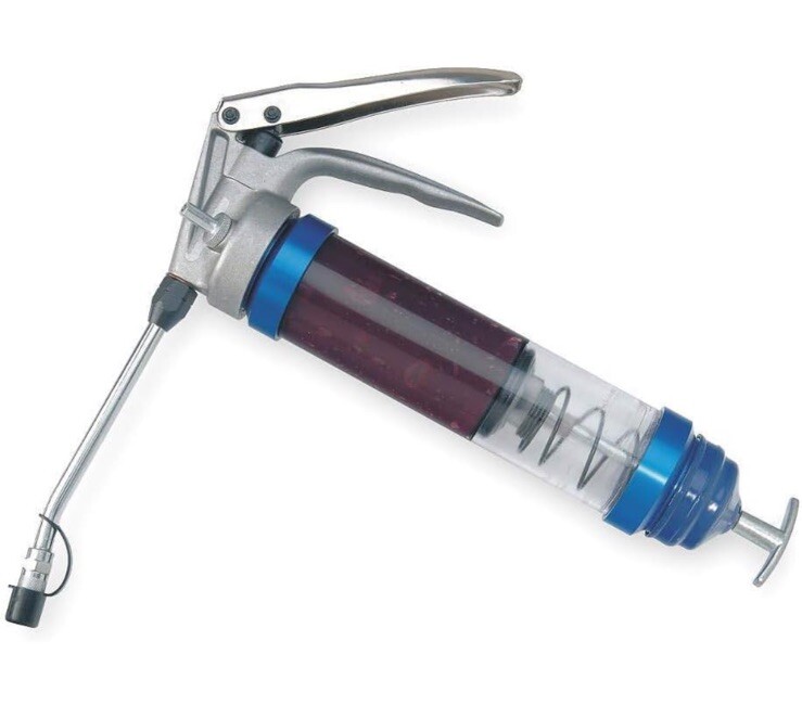 Lincoln 1134CLR Super Heavy-Duty Pistol Grip Grease Gun W/ Clear Tube FREE SHIP