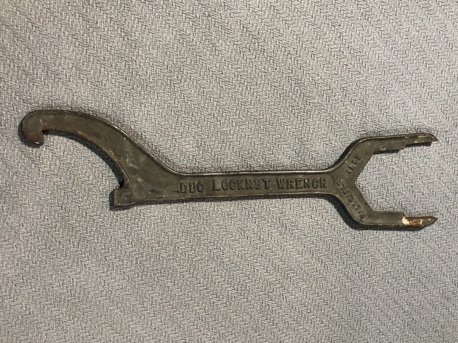 Vintage I & M No 785 Duo Lock-Nut Wrench Spanner 13" Long
