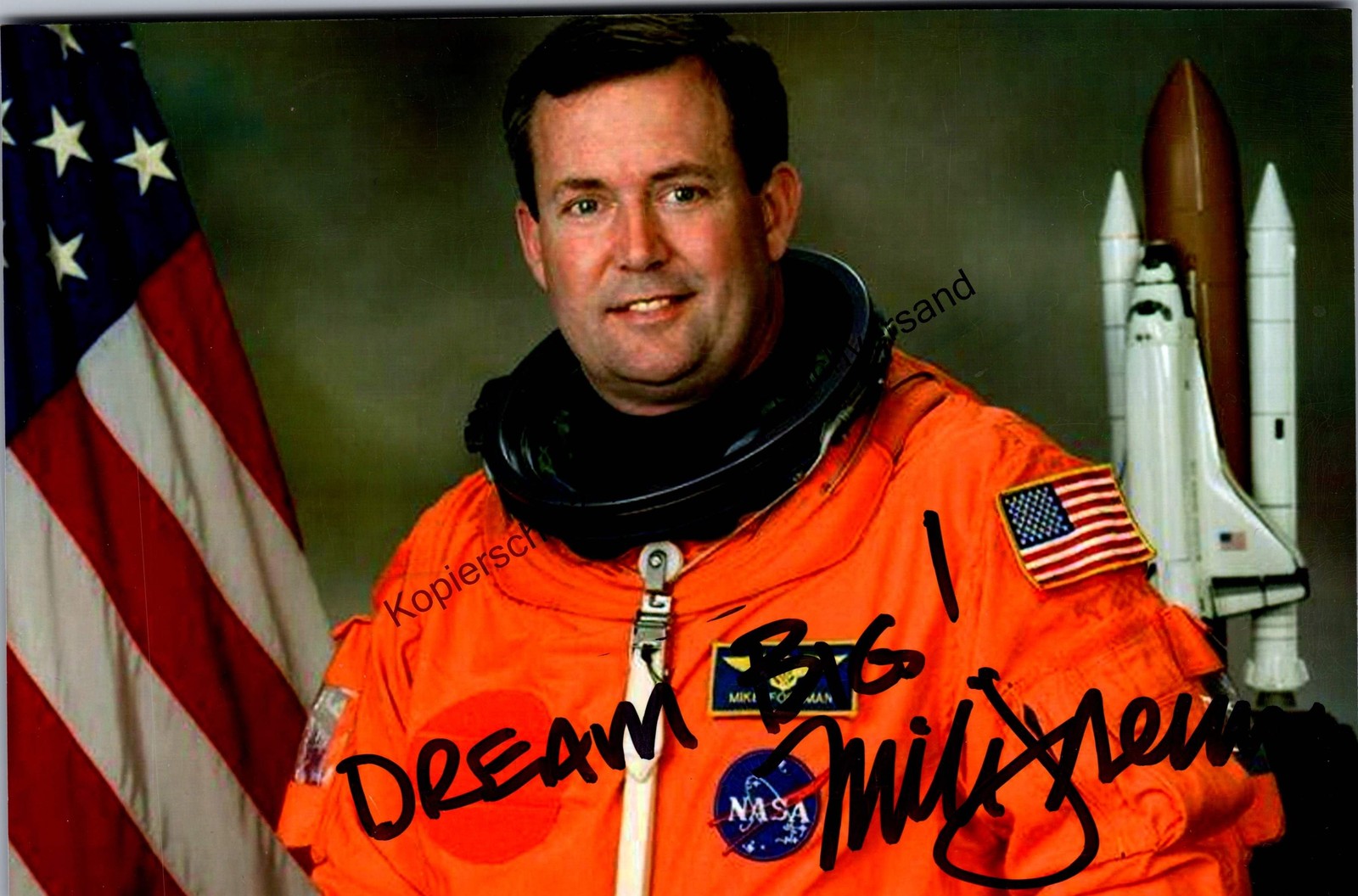 Original autograph Mike Foreman NASA astronaut /// autograph signed signed si