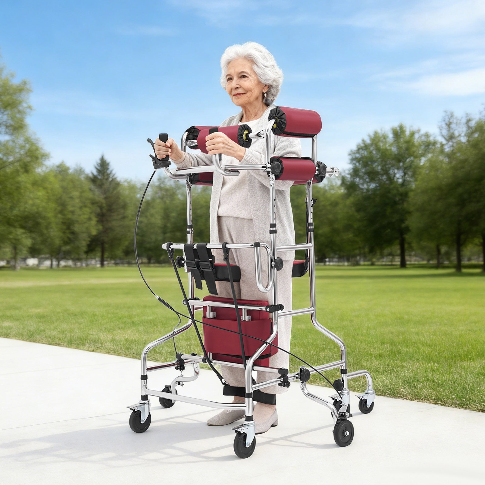 Adult Standing Walker For Women Seniors Standing Walking Aid Walker Adjustable
