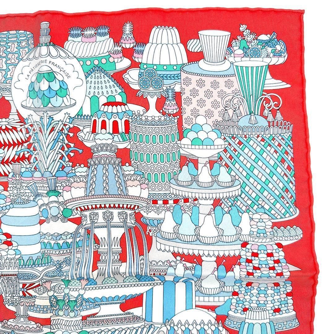 Extreme Hermes Carre 45 Patisserie Française Scarf Silk