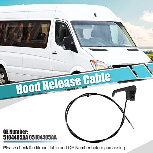 Car Engine Hood Release Cable for Dodge Sprinter 2500 3500 2003-2006 Hood