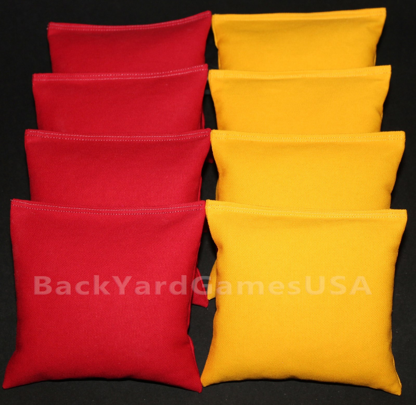 CORNHOLE BEAN BAGS Red & Yellow 8 ACA Corn Hole Game Toss Bags Chiefs USC Iowa