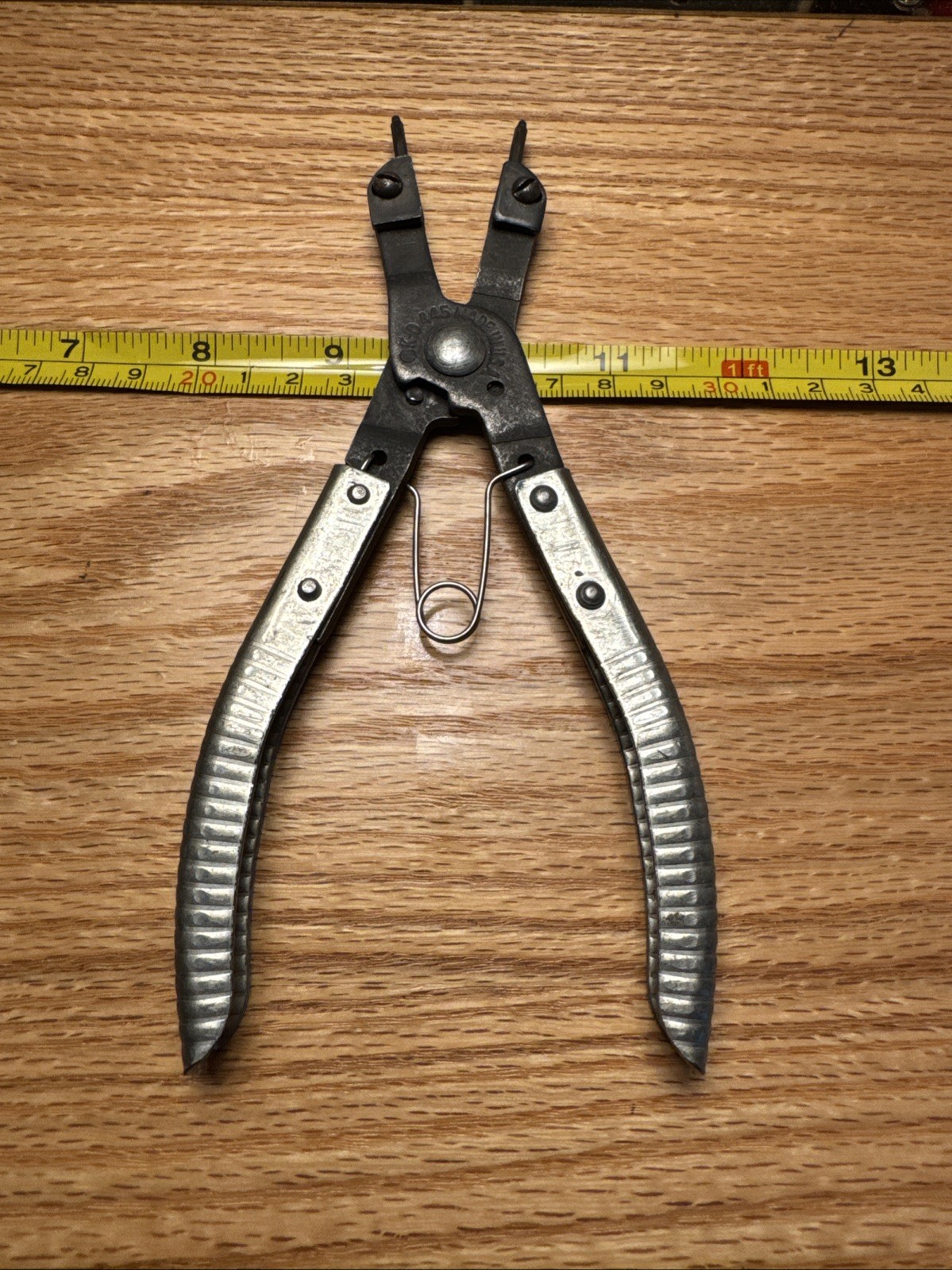 K-D KD 445 Internal Snap Ring Pliers Spring Handle Made in USA KD Tools Vintage