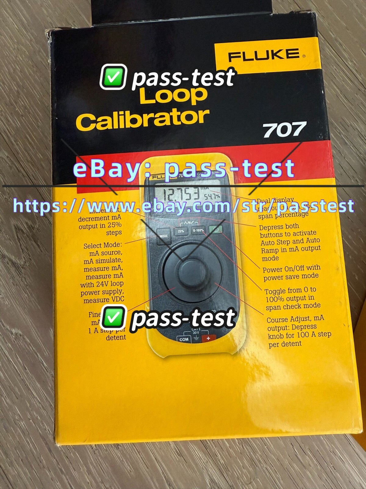 New For Fluke 707 loop loop calibrator process signal calibrator FLUKE 707
