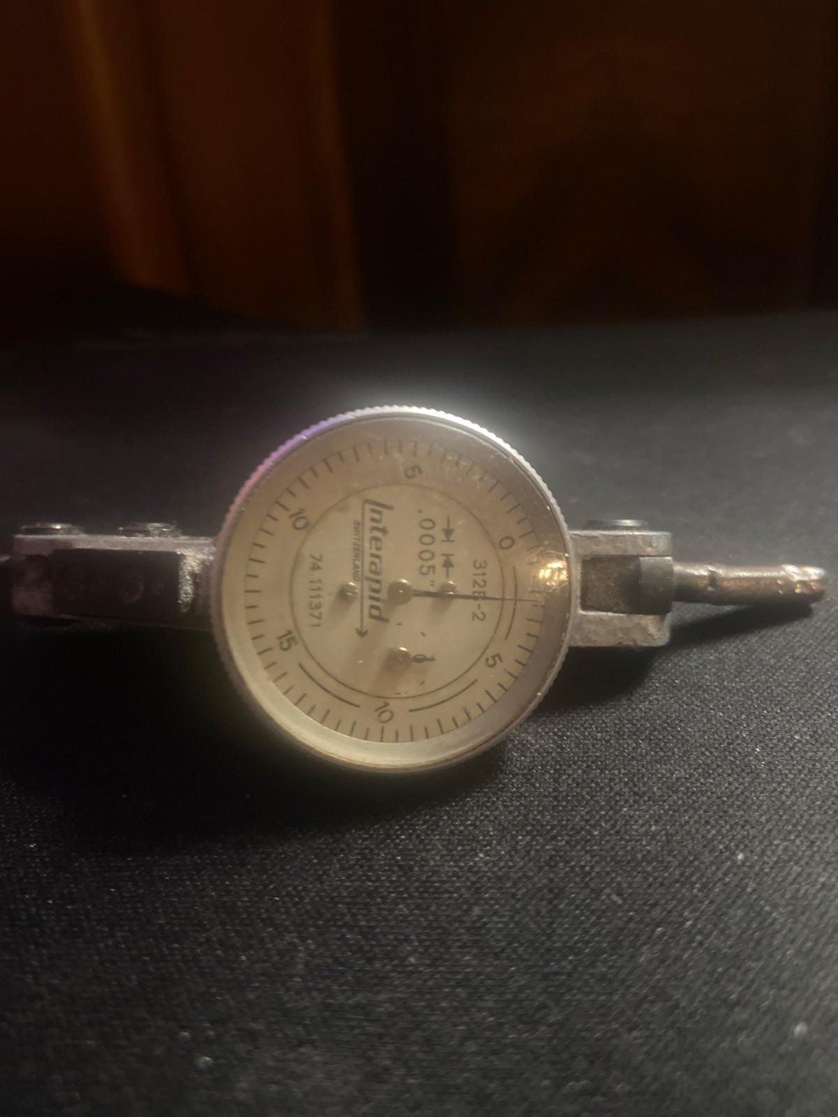Interapid 312B-2 Dial Test Indicator .0005", Swiss Made