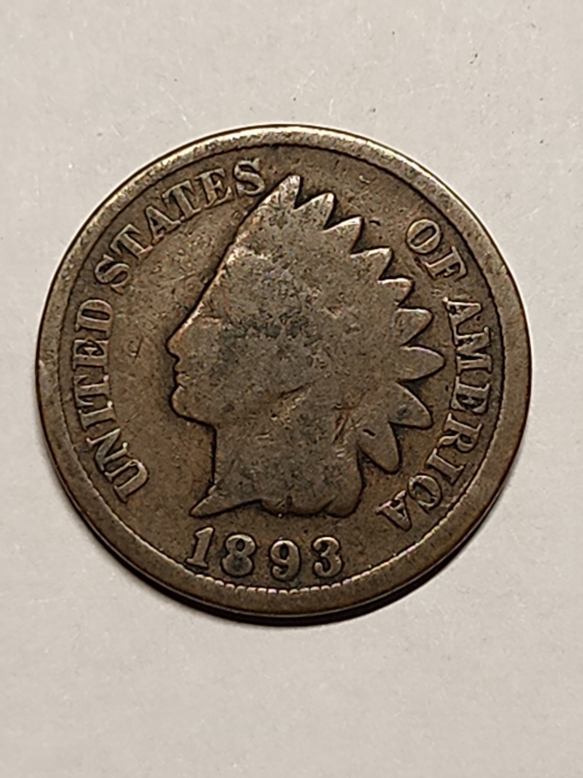 1893 Indian Head Penny~Very Good Condition~FAST FREE SHIPPING #3