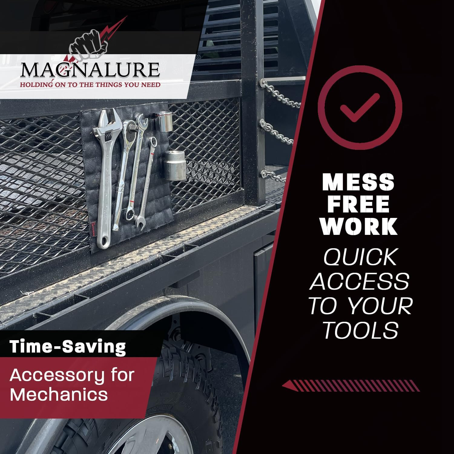 Double Sided 12X12 Magnetic tool Pad