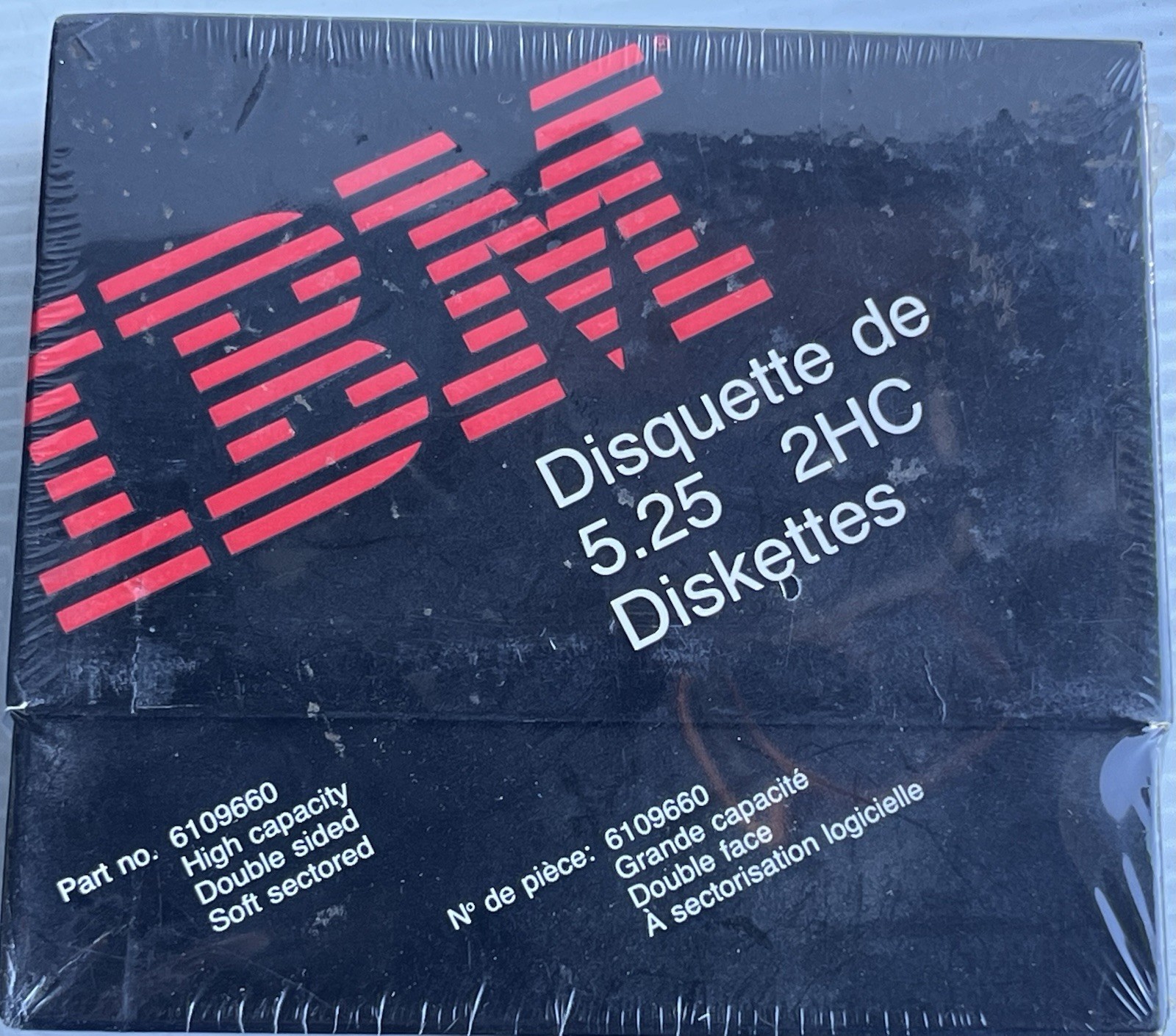 IBM 5.25 DISKETTE 2HC DOUBLE SIDED HIGH CAPACITY 40 TRACK 10 PACK SEALED BOX NEW