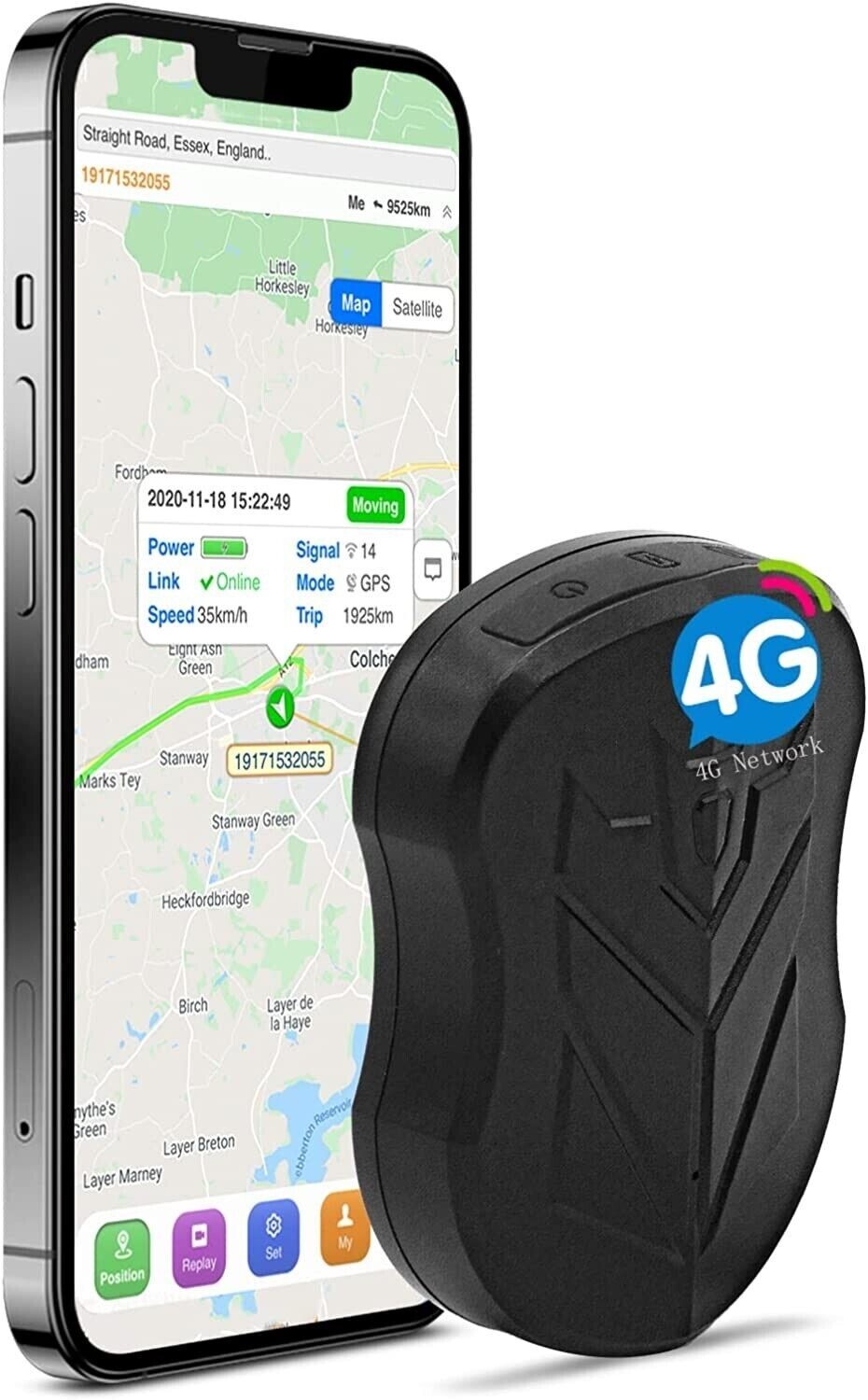 GPS GSM Car Tracker Vehicle Anti Theft Tracking System - USED