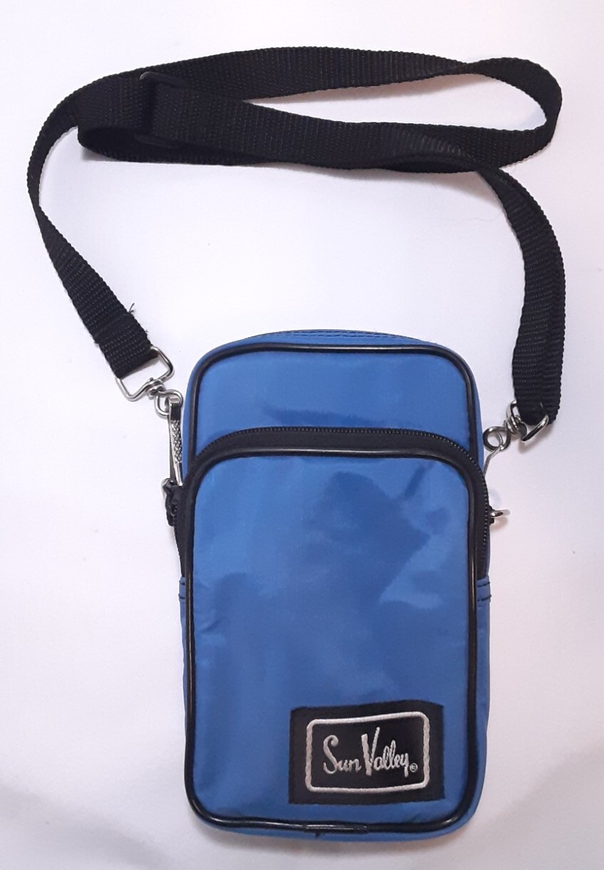 Sun Valley Camera Case W/Pockets, Shoulder Strap Blue (7"×4" in)